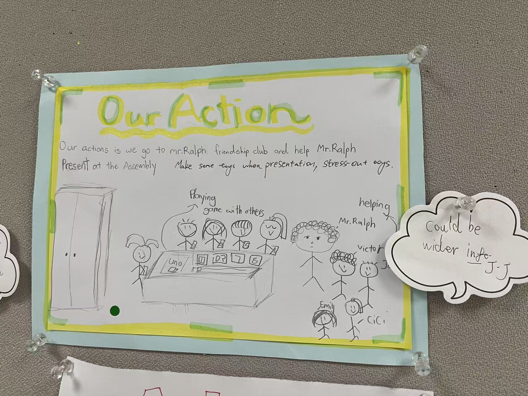 Mental health group's action poster